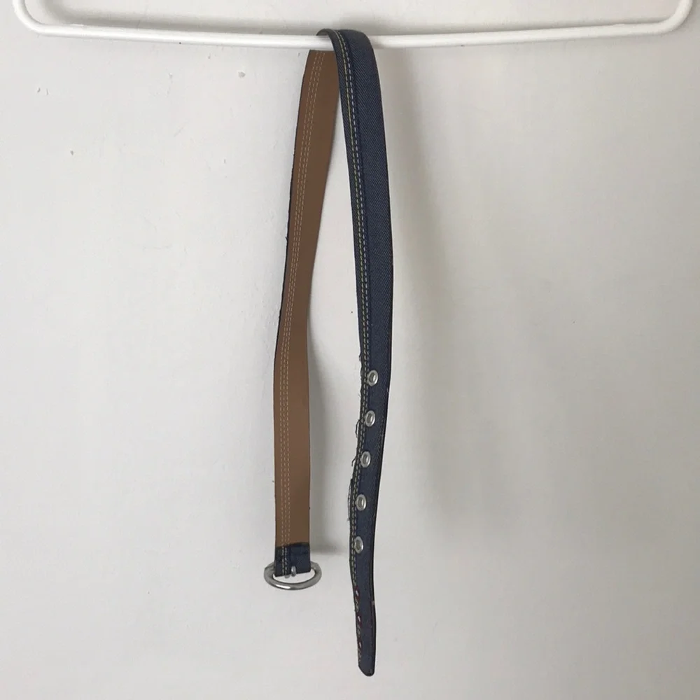 Girl's Denim Belt with Flower Detail Design
